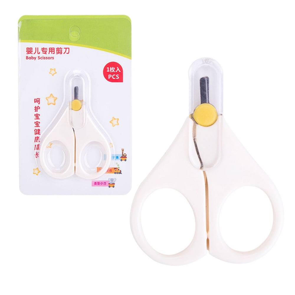 2Pcs Baby Nail Scissors Easy Grip Infant Grooming Essentials Safe for Infant Newborn Toddler Shower Gifts