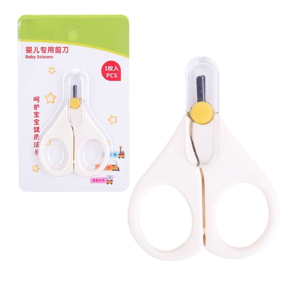 2Pcs Baby Nail Scissors Easy Grip Infant Grooming Essentials Safe for Infant Newborn Toddler Shower Gifts