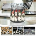 thumbnail image 6 of Yayeee Ashtray with Lid for Cigarette Smokeless Stainless Steel Home Ash Holder, Red Snowmen, 6 of 7