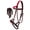 Brown/Pink, variant on Western Horse Leather Bitless sidepull Bridle Reins 7710TL-F