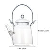 Tea Glass Teapot Kettle Pot Stovetop Loose Clear Maker Blooming Coffee