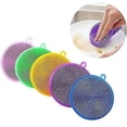 thumbnail image 1 of Silicone Sponge - 5 Pieces Multicolor Antibacterial Kitchen Sponge Clean For Cleaning Kitchen Utensils For Vegetables, Fruits Food Grade Silicone Scru, 1 of 4