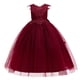 thumbnail image 5 of Vestido infantil, vestido de princesa, bordado, sin espalda, con lazo grande, vestido de niña de las flores, vestido de pasarela para anfitriona, 5 of 6