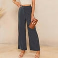 thumbnail image 4 of TRUBKH Corduroy Pants Women Wide Leg Sweat Pants Dressy Pants for Women Fall Bottoms for Women Pants Elastic Waist Corduroy Pants for Women Barrel Leg Pants Women Dark Gray Xl, 4 of 6