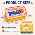 thumbnail image 7 of Sardines Travel Jewelry Case Mini Jewelry Storage Box Portable Sardine Can Jewelry Box for Rings Earrings(Blue), 7 of 7