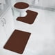 thumbnail image 5 of Juego de 3 alfombrillas de baño absorbentes y antideslizantes de poliéster para mayor seguridad y comodidad en la ducha (Café), 5 of 9