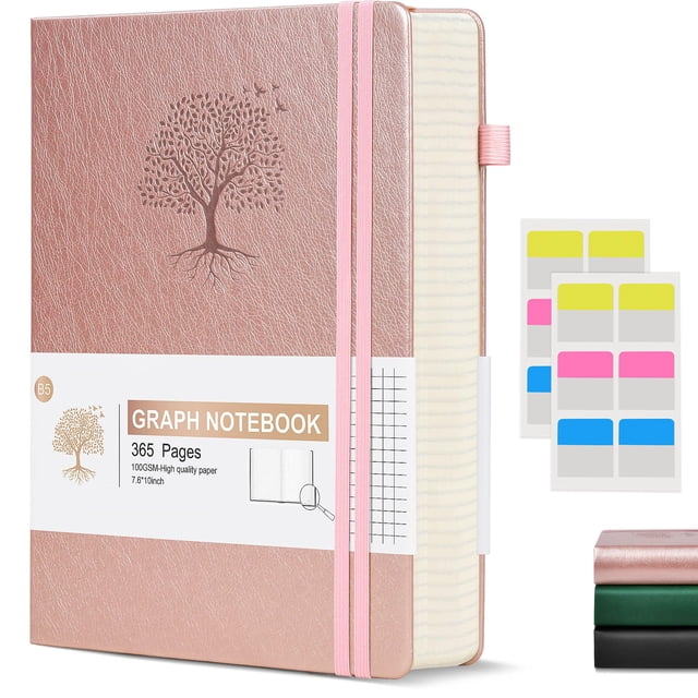 Cuaderno Ansopu B5 19x25 cm Papel Cuadriculado 360 Hojas Rosa