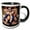 Black/White, variant on 3drose, Uncle Sam in His Classic We Want You! Pose, 11oz Magic Transforming Mug