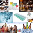 thumbnail image 1 of 2PCS Ice Grid 24 Cubes Silicone Ice Tray Silicone Ice Cubes Tray For Freezer Jelly Cubes Tray（2pc） Green, 1 of 6