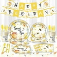 thumbnail image 3 of Bee Theme Disposable Party Tableware Set - Eco-Friendly with Plates Cups Cutlery, 3 of 6