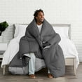 thumbnail image 3 of Bare Home Ultra-Soft Premium 1800 Series Goose Down Alternative Reversible Comforter - Hypoallergenic - All Season - Plush Fiberfill, Twin Extra Long (Twin/Twin XL, Grey/Light Grey), 3 of 6