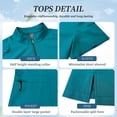 thumbnail image 2 of VIAOLI Scrubs for Women Set-Zipper Collar top & Straight Pants Scrubs set Medical Nursing uniforms Clearance, 2 of 7
