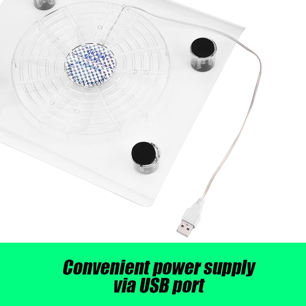 Ultra Quiet USB PS4 Cooler Cooling Pad Fans with LED RGB Lights for PS4//PS3//Laptop Xbox one