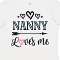 thumbnail image 4 of Inktastic Nanny Loves Me Grandchild Girls Toddler T-Shirt, 4 of 5