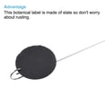thumbnail image 4 of Unique Bargains Slate Round Shape Plant Labels with Stainless Steel Hanging Rod Pen 5 Pack, 4 of 5