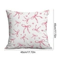 thumbnail image 3 of Pillow Cover 45 x 45 Inches Sofa Cushion Cover Decorative Pillowcase Soft Polyester Pillow Sham for Living Room Bedroom Chr Couch Throw Pillow Cover Home Decor Washable Pink, 3 of 5