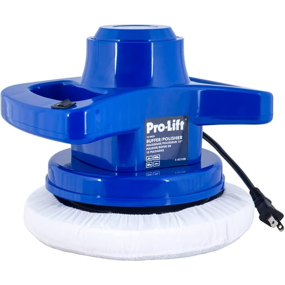 10-inch Buffer/Polisher - High-Speed Car Detailing Tool with 3200 RPM, Blue