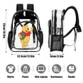 thumbnail image 3 of Winnie The Pooh Clear Backpack Heavy Duty Transparent Bag See Through BookBag for Colleges School Work Festival Sport Travel, 3 of 7