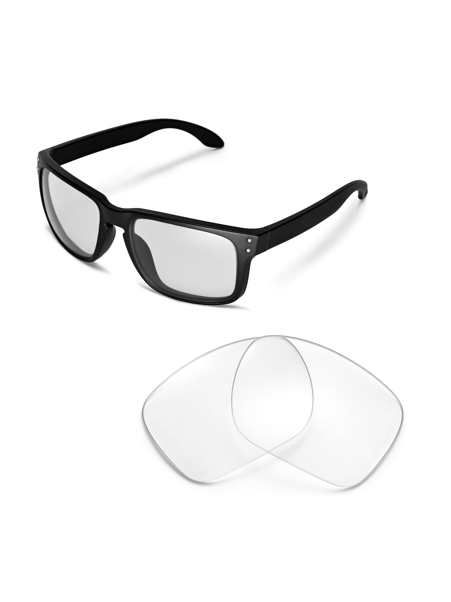 fyrretræ Konkurrence dvs. Walleva Clear Replacement Lenses for Oakley Holbrook Sunglasses -  Walmart.com