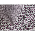 thumbnail image 4 of Ambesonne Leopard Print Quilted Bedspread Set 3 Pcs, Girly Pink Black, Queen Size, White Black Pink, 4 of 5