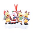 thumbnail image 1 of Toystoory Decoración colgante de Navidad para Hotel en casa, fiesta, banquete, árbol de Navidad portátil, ventana, colgante de resina alegre para Kits de decoración para fiestas 4 cabezas Toystoory HA069810-03B, 1 of 6