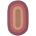 thumbnail image 2 of SAFAVIEH Braided Morgan Bordered Cotton Reversible Area Rug, Multi, 3' x 5' Oval, 2 of 10