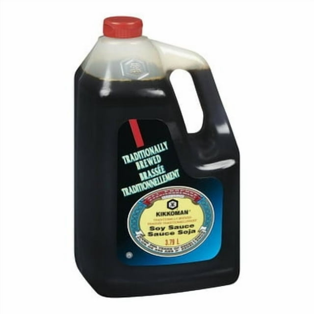 Kikkoman Sauce Soya Traditionnellement Infusée Grand Format 3,79 L/8,01 Lb