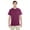 Maroon, variant on Mens Heavy Cotton T-Shirt with a Pocket 3 Pack