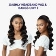 thumbnail image 3 of Ebo Dashly Synthetic Headband Wig With Bangs Hb Unit 2 Loose Deep 24” ( T2/27 Dark Brown / Honey ), 3 of 5