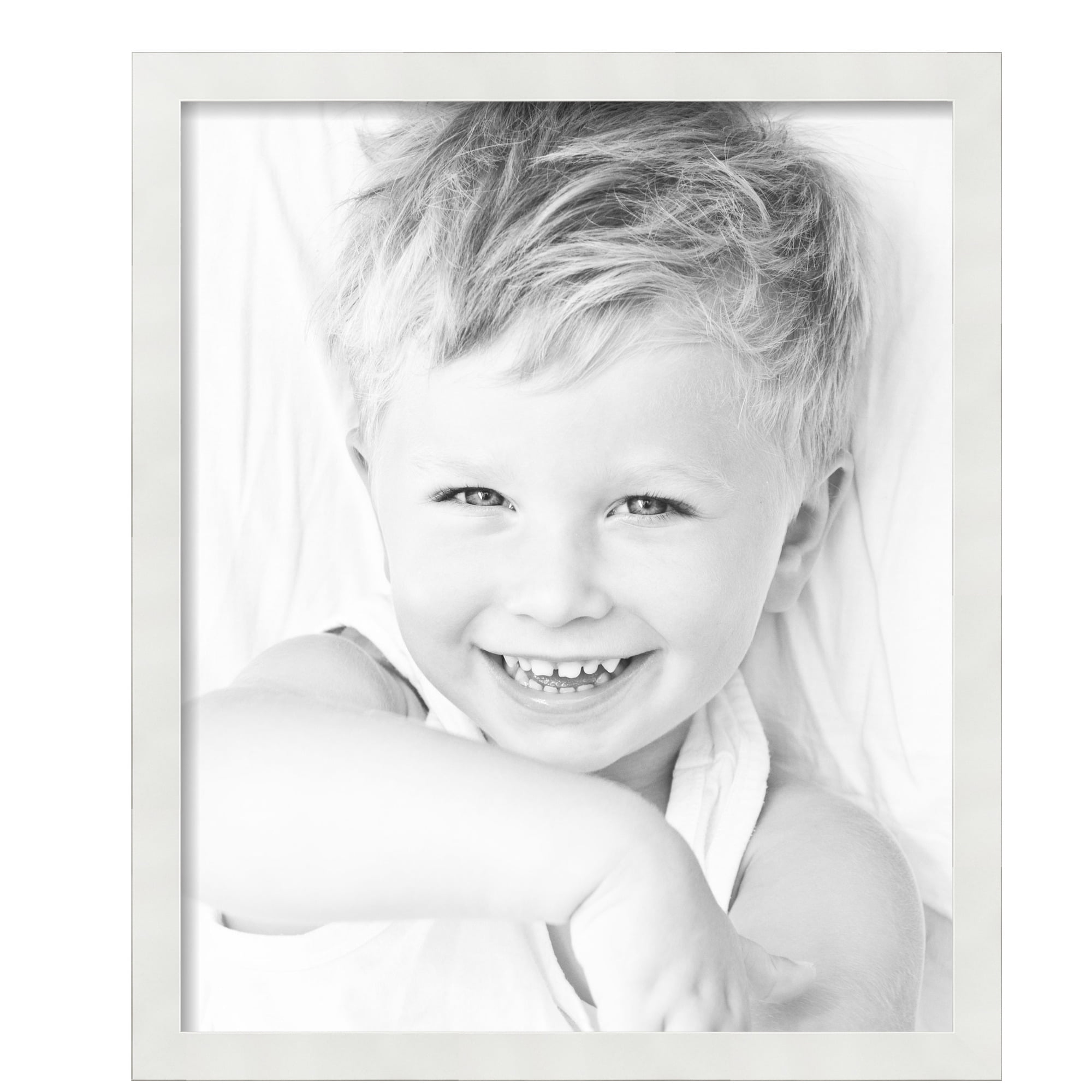ArtToFrames 20" x 24" White Picture Frame, 20x24 inch White MDF Poster Frame (WOM-5179)