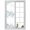 White, variant on Eucalyptus Flower Window Privacy Film, Sage Green Leaf Blue Floral Watercolor Static Cling UV Sun Blocking Heat Control Window Tint, Non-Adhesive One Way Windows Privacy Cover 17.7''x39.3''