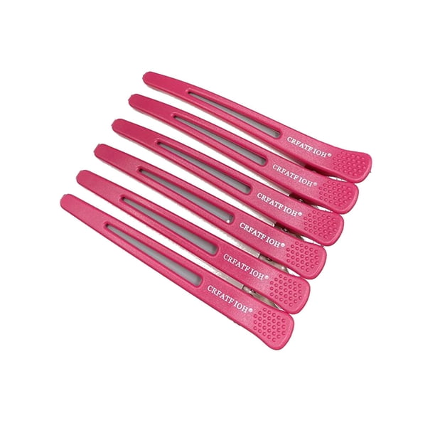 Soidarity Pinzas fijas para el pelo de 6 piezas, adornos para mujer, accesorio de moda, manualidades DIY, tocado para mujer, decoración para Cuidado del cabello Rosa roja