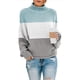 thumbnail image 5 of ICHUANYI Liquidación Invierno Mujeres Tejer Color A Juego Cuello Redondo Suelto Casual Suéter Tops ICHUANYI WER2023082204311, 5 of 7
