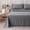 Gray, variant on SLEEP ZONE 85gsm Bed Sheet Set, Microfiber Wrinkle-free Bedding set with 14" Pocket Beige, Queen