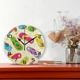 thumbnail image 3 of GZHJMY Wall Clock Round Colorful Flip Flops Battery Operated Silent Non Ticking Decorative Home Office School Decor Dual Use Art Clock, 3 of 6