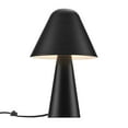 thumbnail image 2 of Modway Jovial Metal Mushroom Table Lamp with Swivel Shade in Black, 2 of 3