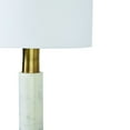 thumbnail image 4 of Renwil Pirot 27" Tall Antique Brushed Brass Iron Table Lamp With Tapered Linen Shade, 4 of 6