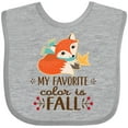thumbnail image 3 of Inktastic October Favorite Color is Fall Girls Baby Bib, 3 of 4