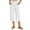 White, variant on biudgviw Capri Pants for Women Pull on High Waisted Wide Leg Pants with Pockets Summer Casual Cropped Trousers Palazzo Capris