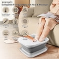 thumbnail image 2 of Collapsible Foot Spa Bath Massager with Heat and Rollers Massage,Remote Control,Water Jet,Temperature Control, Red Light,Foot Pedicure Kit,Gifts for Mom Dad, 2 of 14