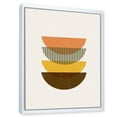 thumbnail image 2 of Designart Abstract Geometric Half Moons In Earth Tones FLOAT FRAME WALL ART, 2 of 4