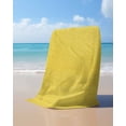 thumbnail image 4 of Yellow Burlap Texture Beach Towels Oversized Super Absorbent, Farmhouse Vintage Yellow Lightweight Bath Towel Quick Dry Sets For Bathroom/Pool/Rv Camping/Beach Play/Gym Room/Picnic 30"x60", 4 of 8