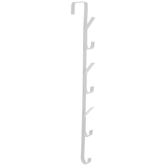OATIPHO Over The Door Hooks Metal Towel and Coat Hanger White for Home Use