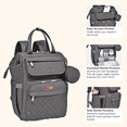 thumbnail image 4 of BabbleRoo Wide Top Diaper Bag , Spacious & Stylish Nappy Organizer, Multifunctional with Changing Pad, Dark Gray, 4 of 8