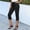 *Black, variant on Women's Elast Waist Straight Leg Capri Jeans with Pockets,Casual Denim Cropped Pants Blue,Womens Plus L