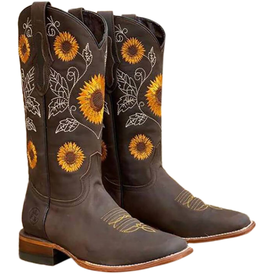 Bottes Chaussures Rangers Santiags Cow-Boy Blanc 6 CM Cuir Synthetique