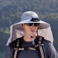 thumbnail image 5 of Solar Fan Bucket Hat For Men Women UPF50+ Sun Wide Brim Outdoor Sports Summer Fishing Hat With Technology Work Hat Sun Hat Gentlemen Men's Hat Summer Bucket Hat Party Sun Hat Foldable Reversible, 5 of 6