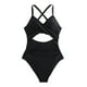 thumbnail image 3 of Traje de Baño de Bikini de Mujer Nuevo Sexy Grande Tamaño Colgante Correa de Cuello Traje de Baño sin Espalda, Traje de Baño de Cobertura Moderada para Piscina, Playa Y Verano, 3 of 7