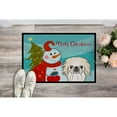thumbnail image 2 of Caroline's Treasures BB1841MAT Snowman with Pekingese Door Mat, Indoor Rug or Outdoor Welcome Mat 18x27 Doormat , 18H X, 2 of 2