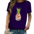 thumbnail image 1 of DPTALR Chemises Décontractées pour Femmes à Manches Courtes Imprimées Tee-Shirt Ample Tunique Blouse, 1 of 4